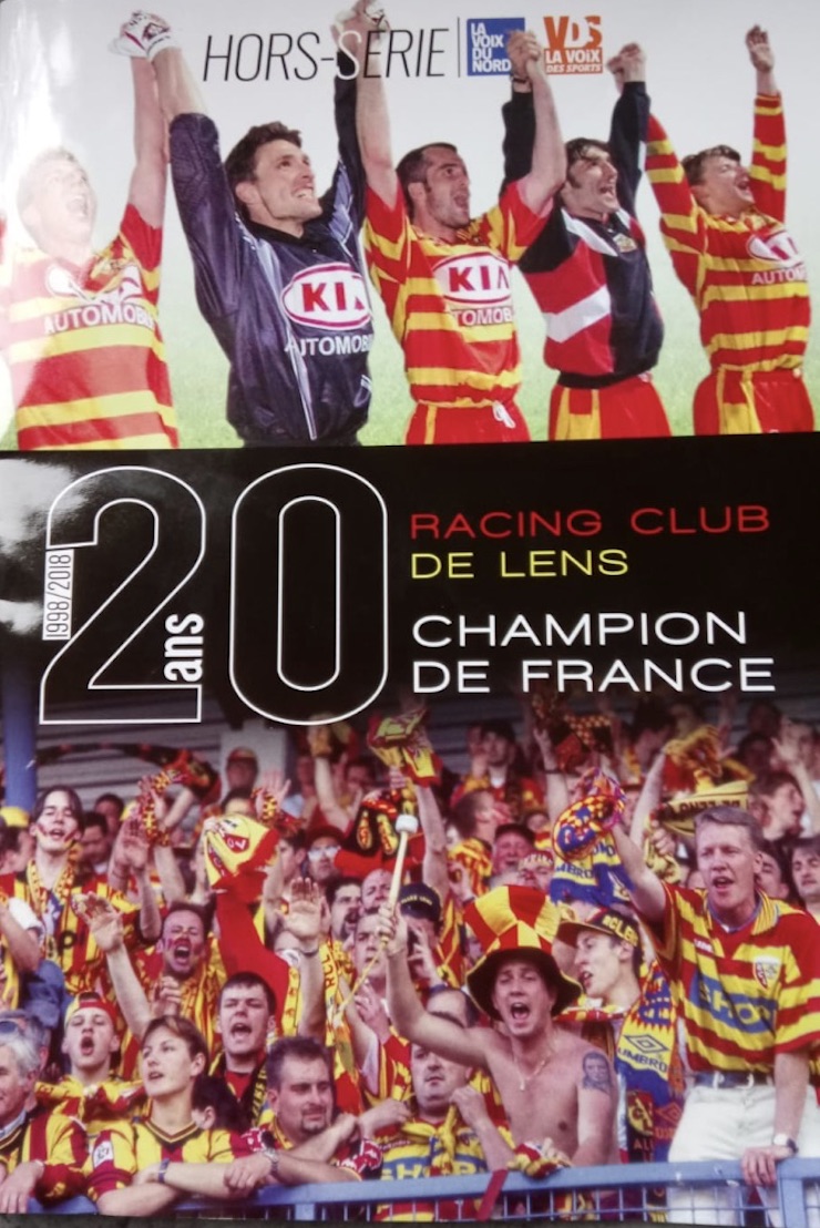 FOOTBALL CARTE POSTALE EQUIPE DU RACING CLUB DE LENS 2000/01